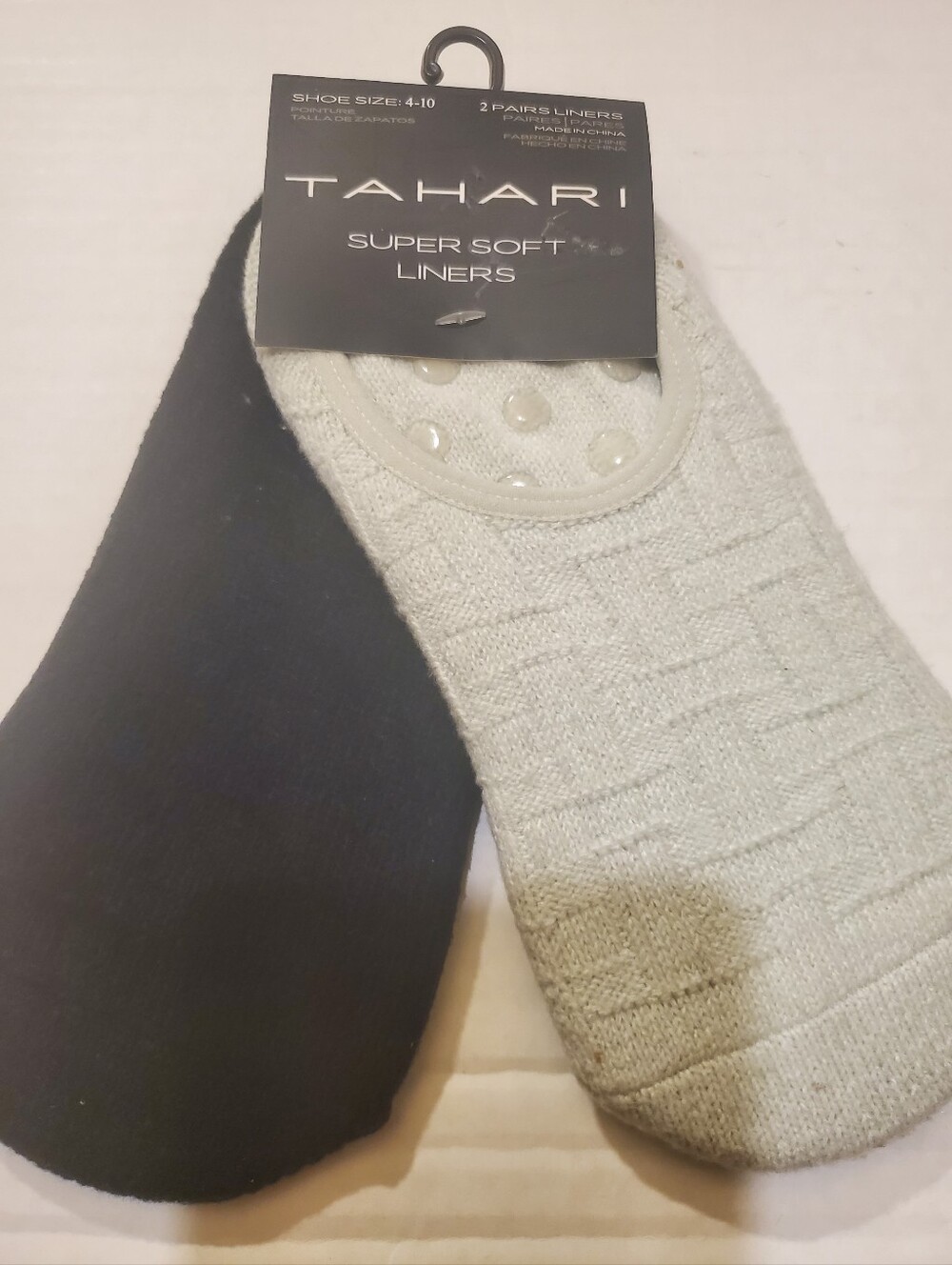 Tahari Super Soft Liners With Grips 2 Pairs